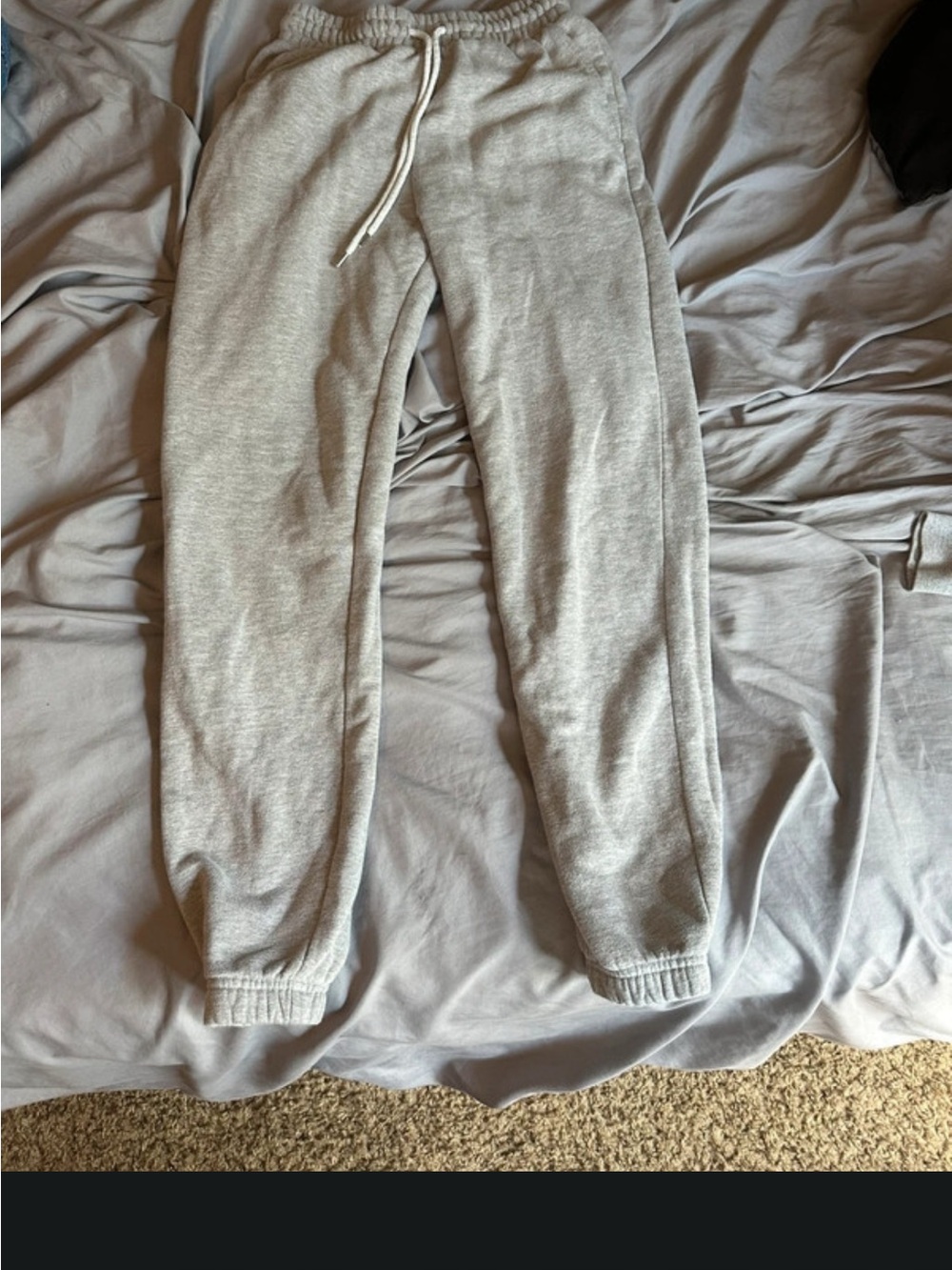 Forever 21 Kids Light Gray Fleece Joggers